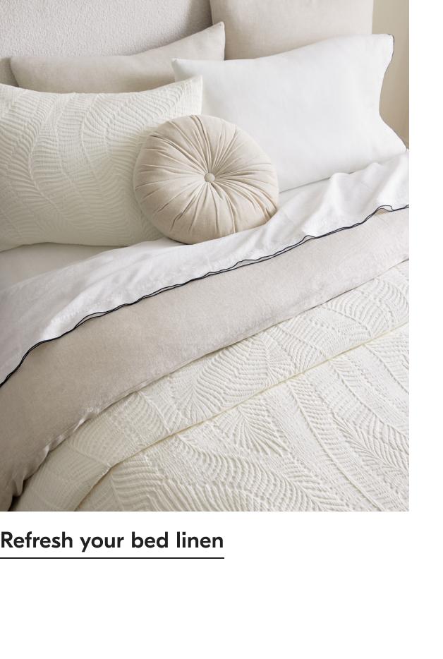 Design crew landing page - Refresh your bed linen